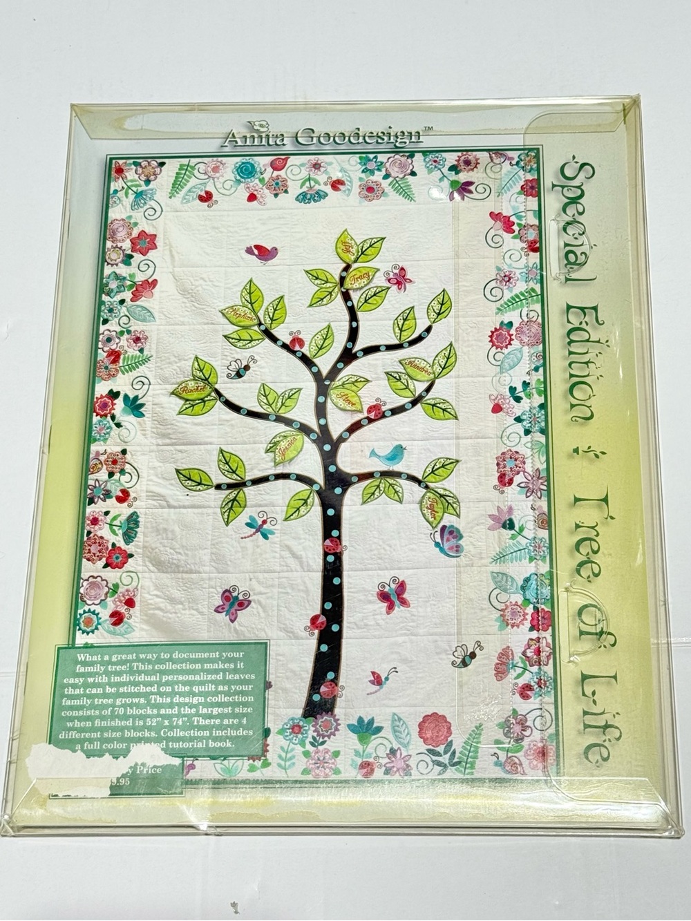 Anita Goodesign Special Edition "Tree of Life" Embroidery Panel - book and cd